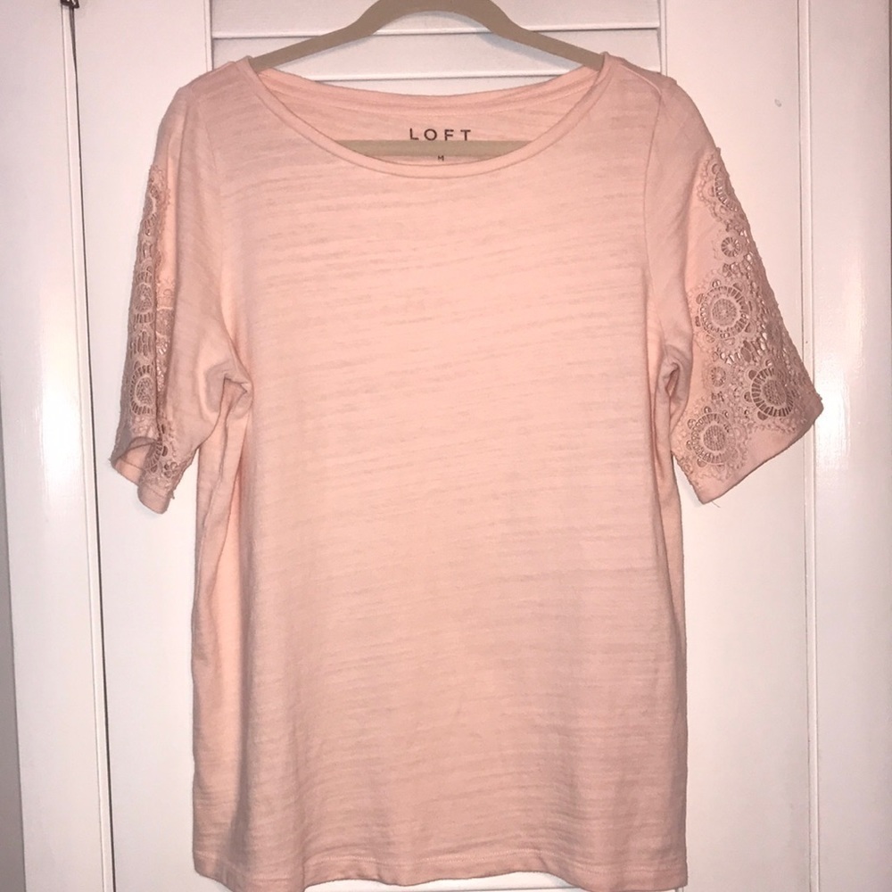 LOFT Shirt with Cutout Detailed Sleeves Medium